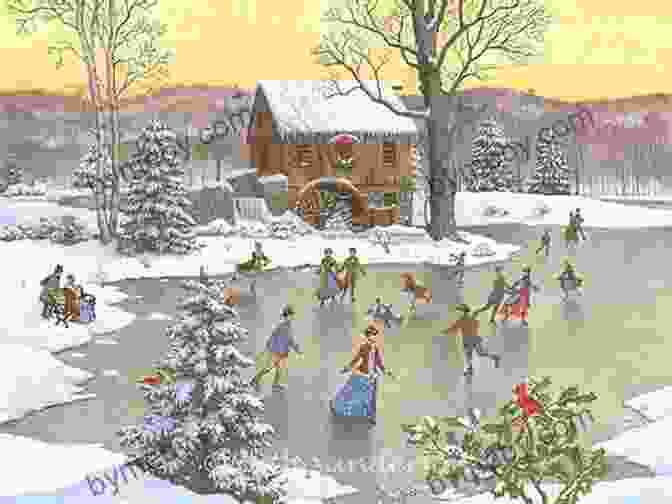 A Beautiful Painting Of A Winter Scene With A Skater Pond. Learn To Paint: The Skater S Pond