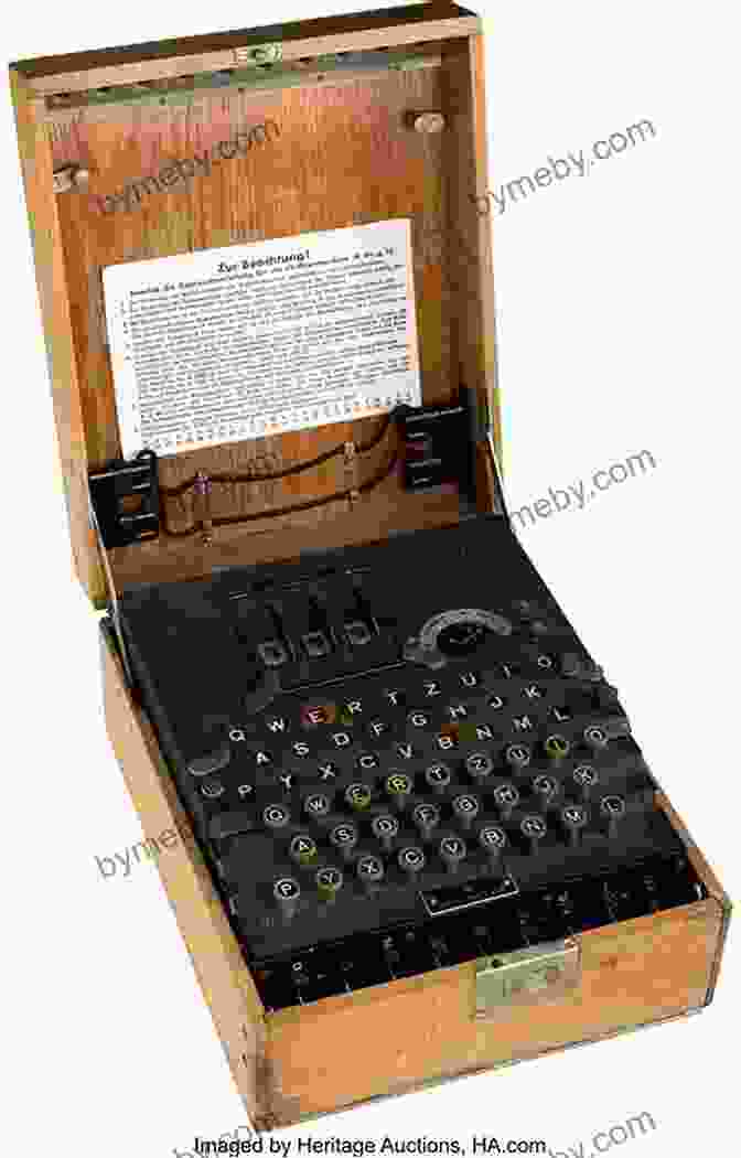 A Close Up Shot Of The Enigma Machine, A Complex Encryption Device Used By The German Military During World War II. The Double Life Of Katharine Clark: The Untold Story Of The Fearless Journalist Who Risked Her Life For Truth And Justice