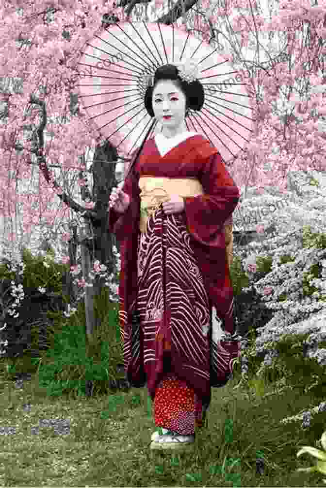 A Graceful Geisha Wearing An Elaborate Kimono, Representing The Preservation Of Traditional Japanese Arts And Aesthetics. Japan (Countries Around The World)