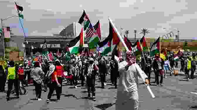 A Group Of Palestinian Protesters Holding Signs And Flags. My Life In The PLO: The Inside Story Of The Palestinian Struggle