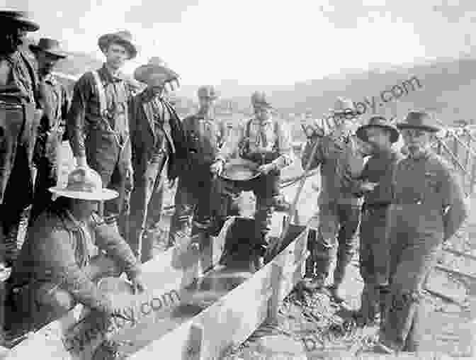 A Group Of People Panning For Gold During The Klondike Gold Rush Romancing The Klondike: Yukon (Canadian Historical Brides 3)