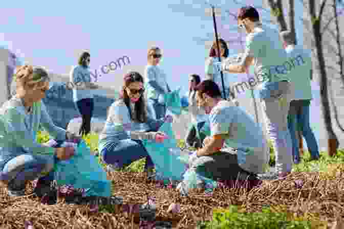 A Group Of Volunteers Working Together On A Community Project, Representing The Importance Of Giving Back And Contributing To American Society The Green Card Roadmap : Sharing The Journey To Live In The US