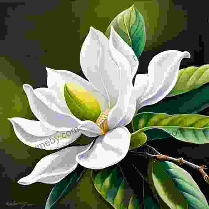 A Majestic Magnolia Tree In Full Bloom, Its Delicate Petals Unfurling Against A Backdrop Of Lush Foliage. A Tale Magnolious Suzanne Nelson