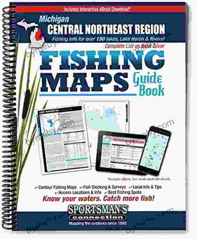 A Map Of Central Northeast Michigan Fishing Locations Central Northeast Michigan Fishing Map Guide