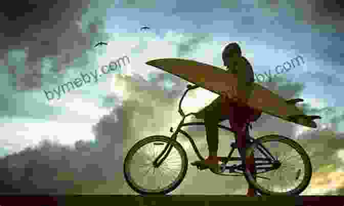 A Person Riding A Bicycle With A Surfboard Attached Memories Of Antigua: Bugs Bicycle Pumps Beaches And Blessings