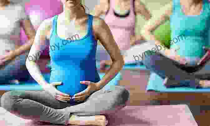 A Pregnant Woman Practicing Yoga In A Serene Setting, Surrounded By Greenery Awake At 3 A M : Yoga Therapy For Anxiety And Depression In Pregnancy And Early Motherhood