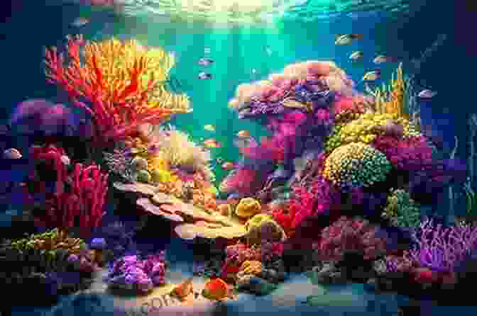 A Vibrant Coral Reef Teeming With Diverse Marine Life, Showcasing The Beauty And Diversity Of The Underwater World. The Secret Of The Sea: Manga Fantasy Romance Comic Adult Version