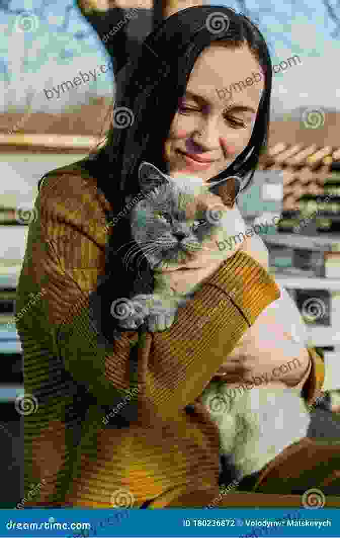 A Woman Lovingly Cradling A Content Cat In Her Arms. My Little Stray Cat 5 Lynsay Sands