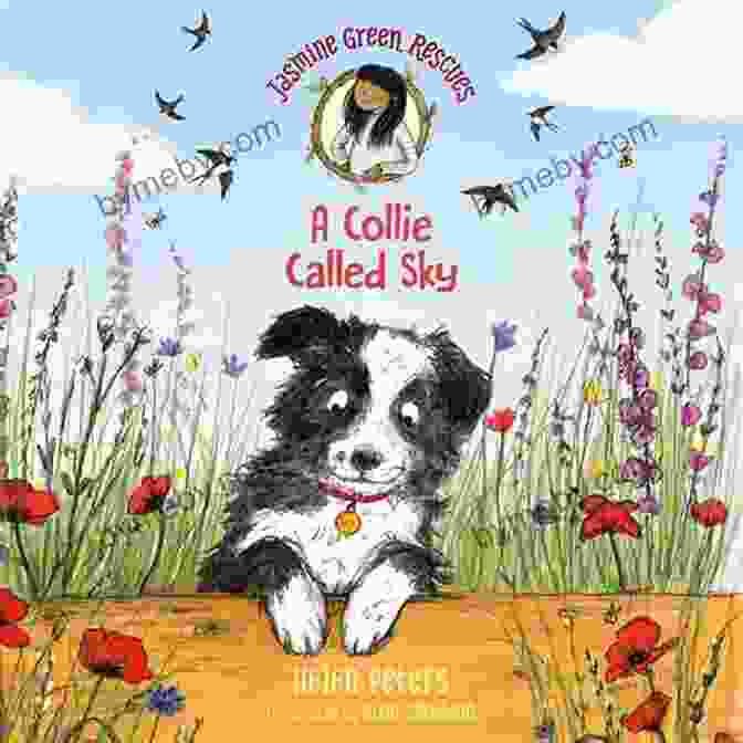 A Young Girl, Jasmine Green, Holds A Collie Named Sky In Her Arms. Sky Is A Black And White Collie With A Long, Flowing Tail. Jasmine Is Smiling And Looking At The Camera. Jasmine Green Rescues: A Collie Called Sky