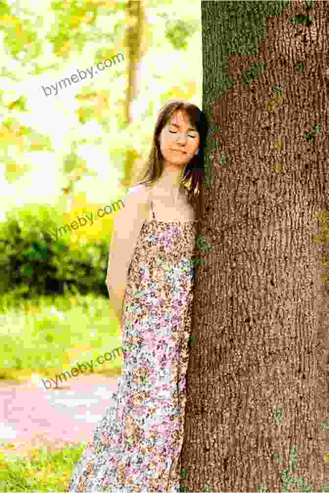 A Young Woman Embraces The Trunk Of A Towering Tree, Her Eyes Closed In A Moment Of Deep Connection With Nature. A Tale Magnolious Suzanne Nelson