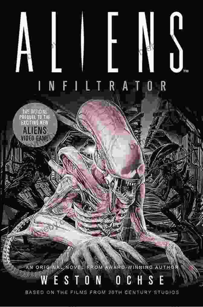 Aliens Infiltrator Book Cover Featuring A Silhouette Of An Alien Figure Standing In Front Of Earth Aliens: Infiltrator Weston Ochse