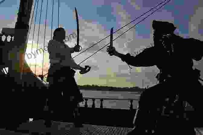 Alosa And Locke Engage In A Thrilling Sword Fight On The Deck Of A Pirate Ship. Daughter Of The Pirate King