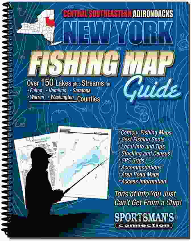 Central Southeastern Adirondacks New York Fishing Map Guide