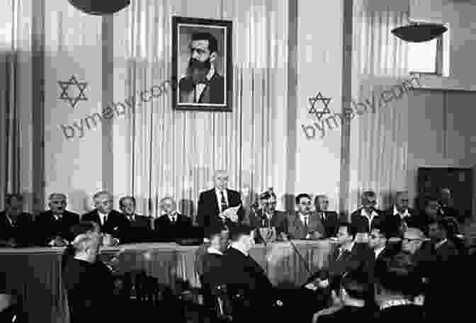 David Ben Gurion Addressing A Crowd In Israel A State At Any Cost: The Life Of David Ben Gurion