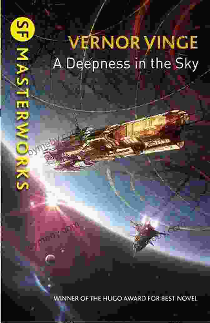 Deepness In The Sky Book Cover, Depicting A Vibrant Nebula And A Futuristic Spaceship. The Zones Of Thought Series: (A Fire Upon The Deep The Children Of The Sky A Deepness In The Sky)