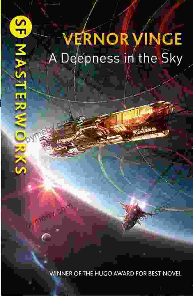 Deepness In The Sky Book Cover, Depicting A Vibrant Nebula And A Futuristic Spaceship. The Zones Of Thought Series: (A Fire Upon The Deep The Children Of The Sky A Deepness In The Sky)