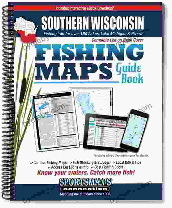 Detailed Fishing Map Pinpointing Prime Fishing Spots In Southern Wisconsin Southern Wisconsin Fishing Map Guide