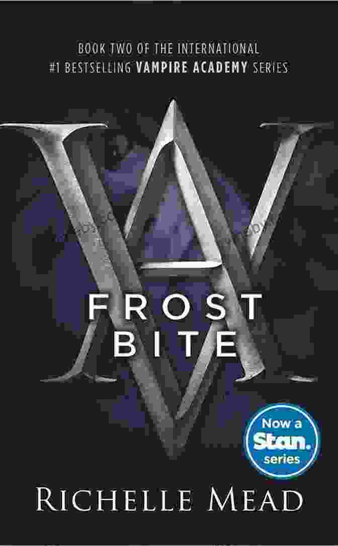 Frostbite Vampire Academy Novel Book Cover Featuring Rose Hathaway And Lissa Dragomir In A Wintery Setting With Snow Falling Around Them Frostbite: A Vampire Academy Novel