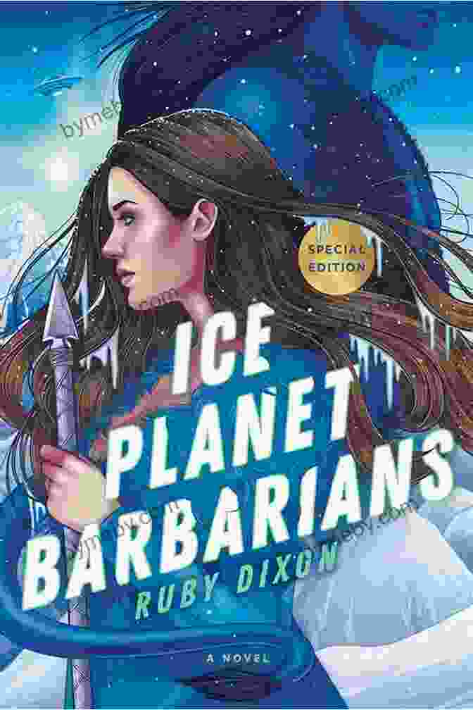 Ice Planet Barbarians Book Cover Featuring Zara And Vektal Embracing In A Snowy Landscape Ice Planet Holiday: A SciFi Holiday Alien Romance (Ice Planet Barbarians 5)