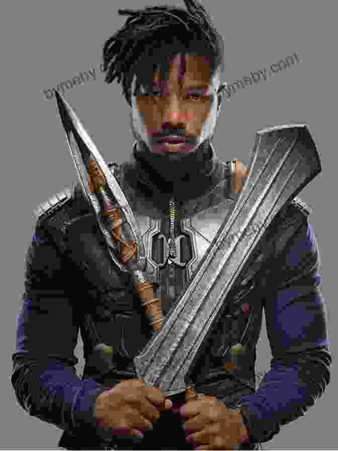 Killmonger 2024 Book Cover With Erik Stevens Holding A Spear And Standing Atop A Crowd Killmonger (2024) #4 (of 5) Sayjai Thawornsupacharoen