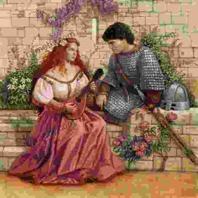 Lady Guinevere And Sir Lancelot, Their Hands Entwined, Share A Moment Of Tender Embrace, Their Love Transcending The Boundaries Of Duty And Desire. Tales From Camelot 8: LADY Part 2