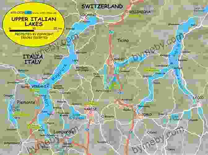 Map Of The Italian Lakes Region Summer On The Italian Lakes: The Perfect Feel Good Love Story From Author Lucy Coleman