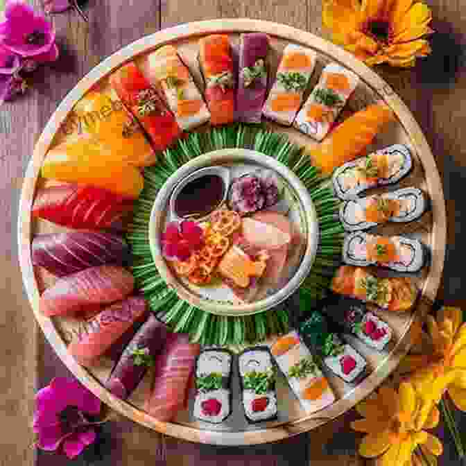 Photo Of A Mouthwatering Sushi Platter, Featuring Various Types Of Nigiri, Sashimi, And Rolls, As Featured In Beauty And The Feast 02 Satomi U