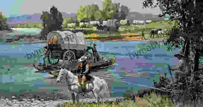 Pioneers Crossing A River On Horseback Lasso The Wind: Away To The New West