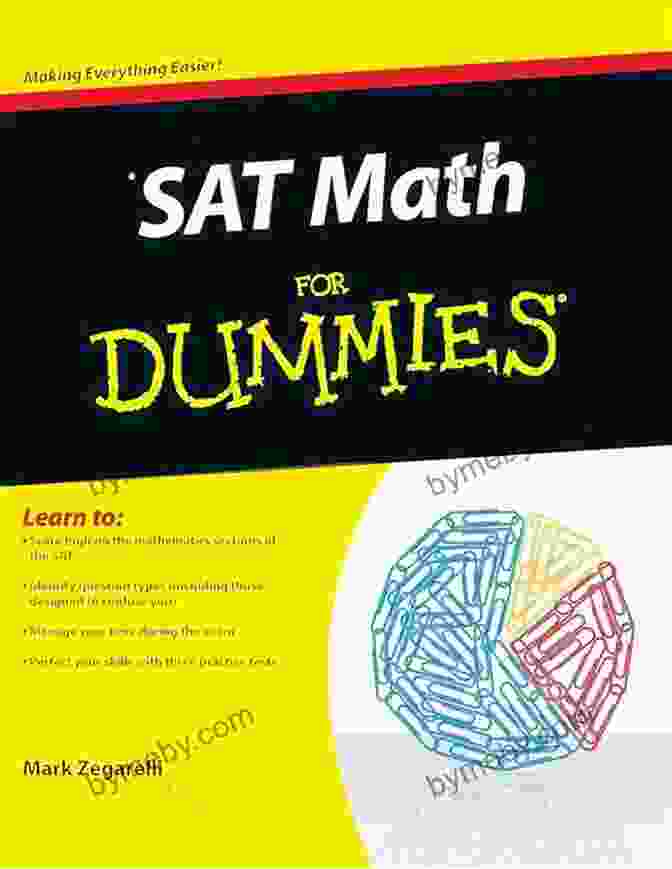 SAT Math For Dummies Book Cover With Online Practice Access SAT Math For Dummies With Online Practice