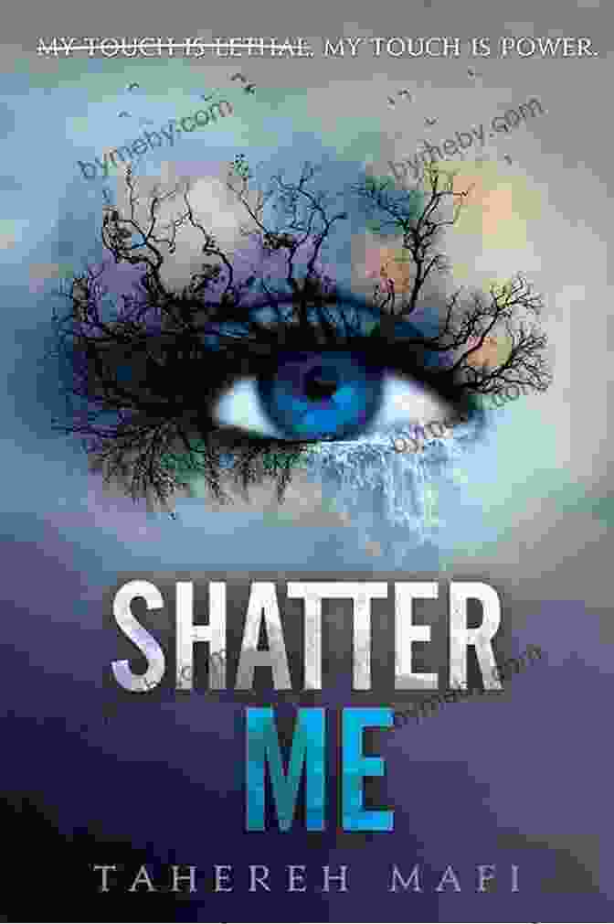 Shatter Me Book Cover With A Girl With Shattered Glass Shards Around Her And A Dark Background Destroy Me (Shatter Me 1)