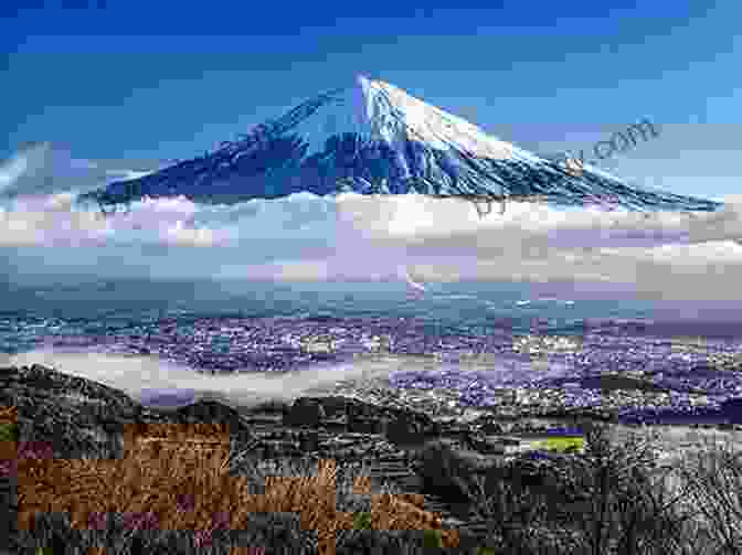 The Majestic Mount Fuji, A Symbol Of Japan's Natural Beauty, With Its Snow Capped Peak Rising Above The Tranquil Waters Of Lake Kawaguchi. Japan (Countries Around The World)